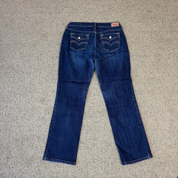 Levis 505 Straight Leg Denim Blue Jeans US Women's 10 - Picture 2 of 7